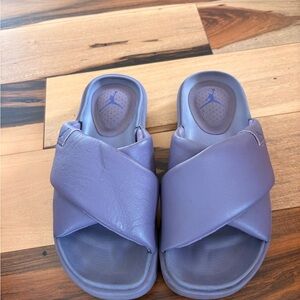 Jordan Lavender Crisscross Slide Sandals